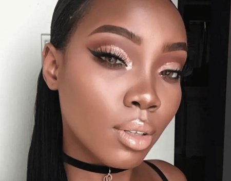 Макияж на темную кожу