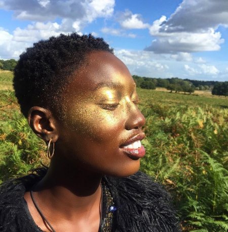 Золотой макияж