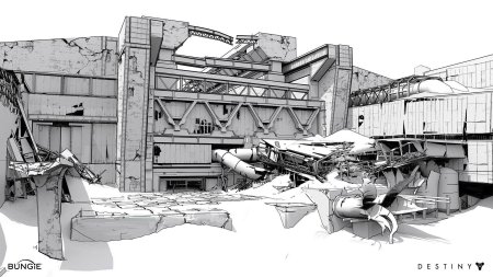 Дестини 2 концепт арт окружения