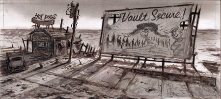 Фоллаут картина карандашами