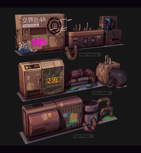 Concept art props