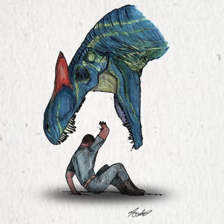 Динозавр человек