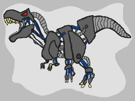 Робот динозавр рисунок