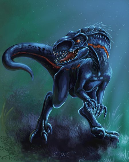 Индораптор jurassic world арт
