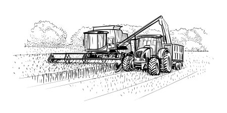 Раскраска комбайн дон 1500