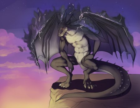 Дракон фурри арт