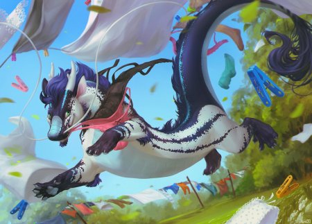 Фурри дракон арт