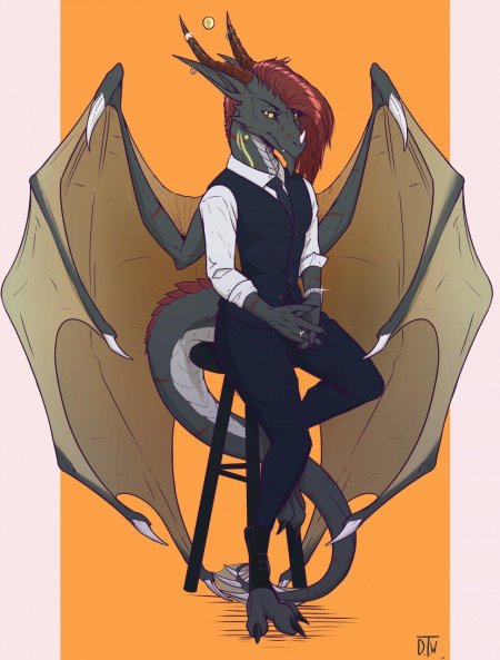 Фурри дракон