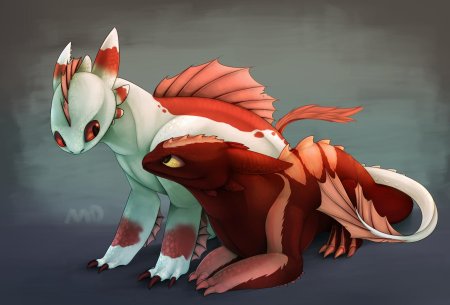 Арты фурри-дракона