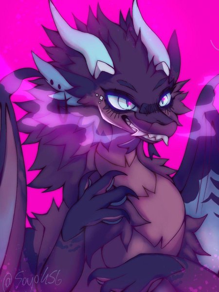 Дракон фурри арт