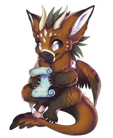 Фурри датский ангельский дракон