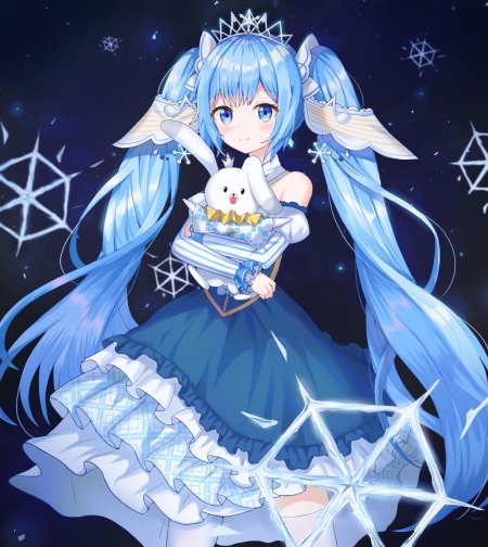 Аниме с голубыми волосами