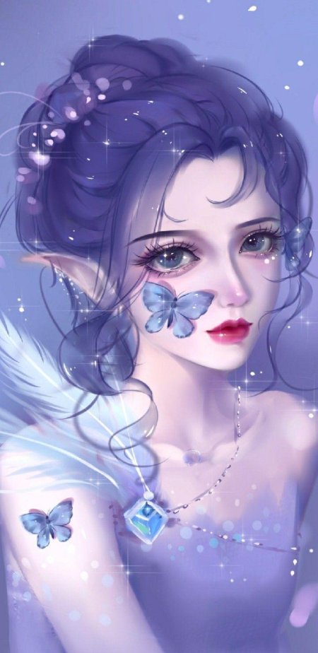 Красивая аниме девушка