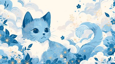 Кошка иллюстрация