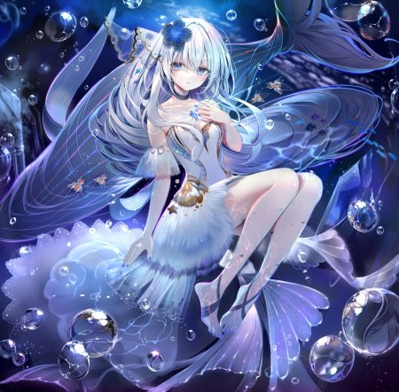 Красивая аниме девушка