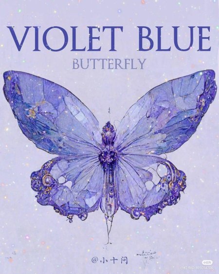 A blue butterfly