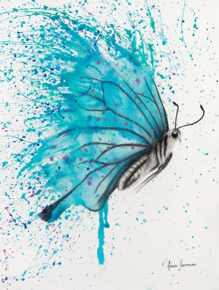 Бабочка акварель