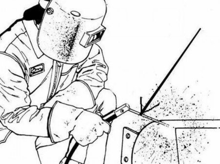 Раскраска сварщик