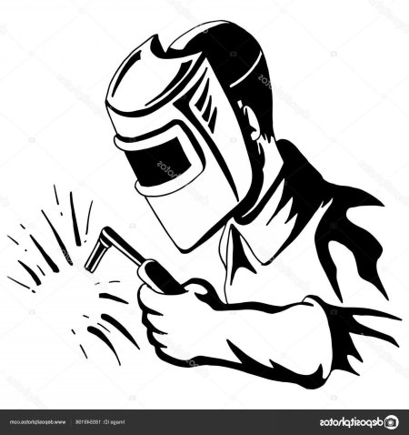 Сварщик силуэт