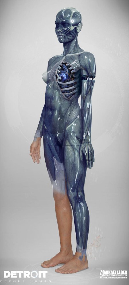 Detroit become human микаель леже концепт