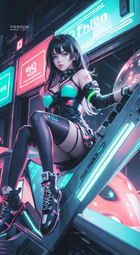 Киберпанк девушка
