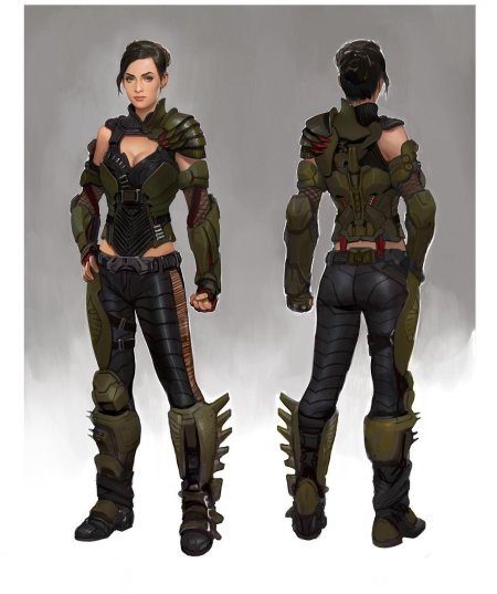 Киберпанк дизайн персонажа