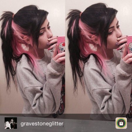 Розовый цвет волос