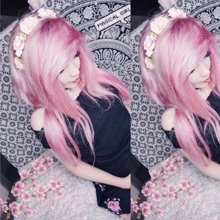 Розовые волосы