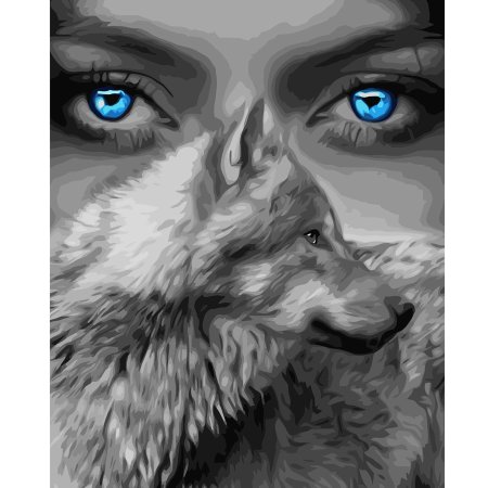 Девушка с волками