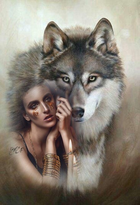 Девушка и волк