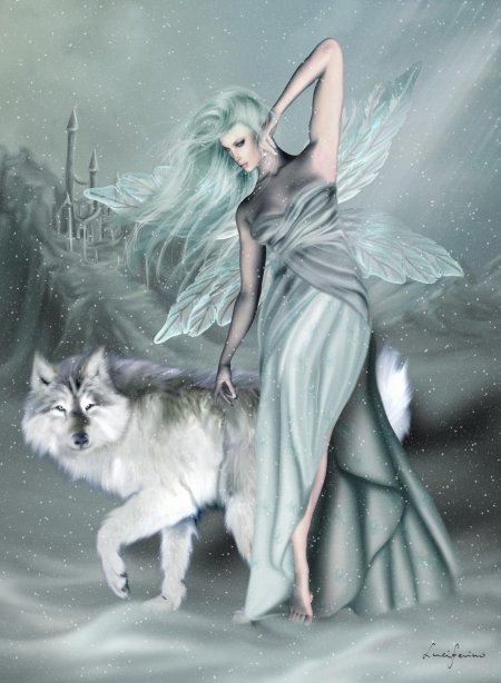 Волк девушка