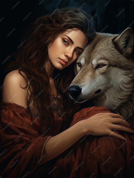 Девушка и волк