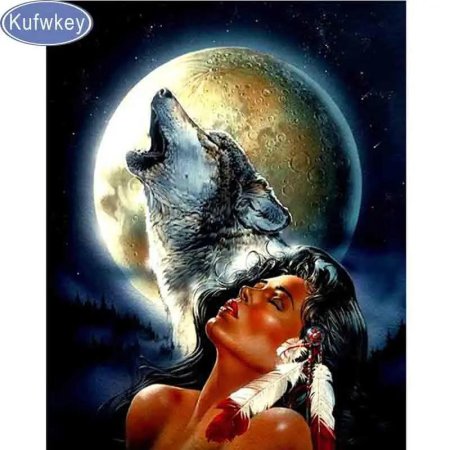 Волк и девушка