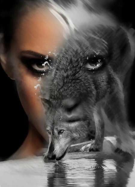 Женщина волчица