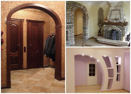 Полуарка в дверной проем