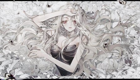 Красивая аниме девушка