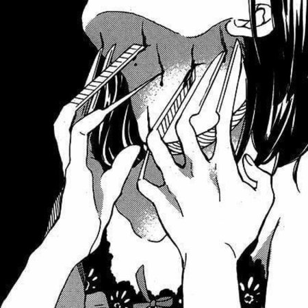 Аниме черно белое