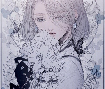 Красивая аниме девушка