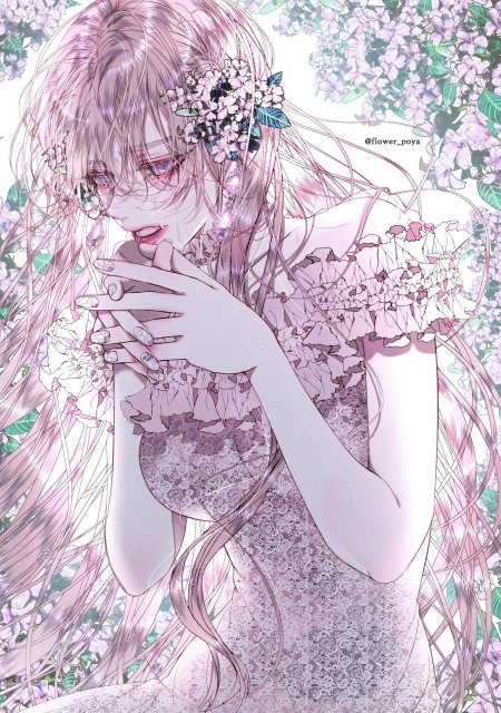 Красивая аниме девушка