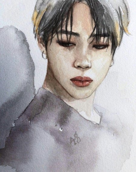 Бтс акварелью