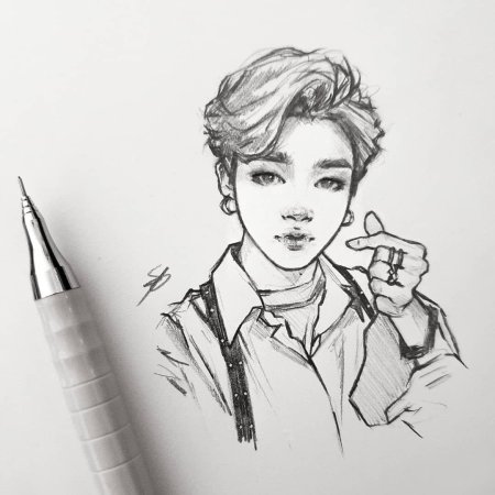 Рисунки бтс чимин