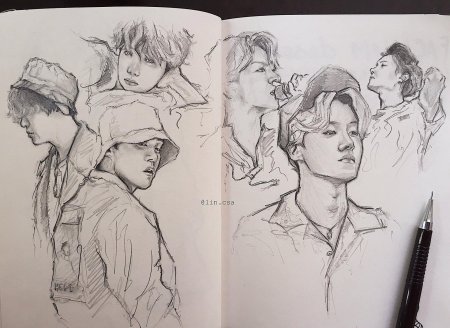 Скетчбук бтс