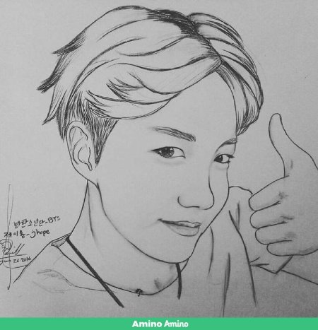 Бтс карандашом джей хоуп