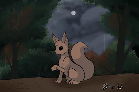 Мультяшная белка