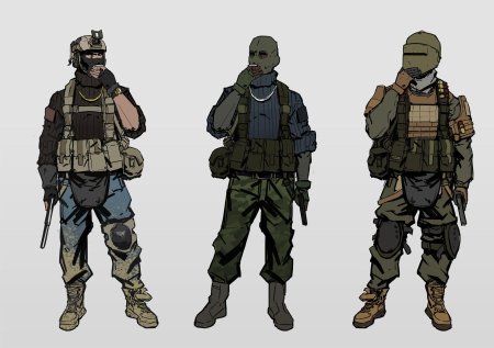 Солдат наемник концепт арт