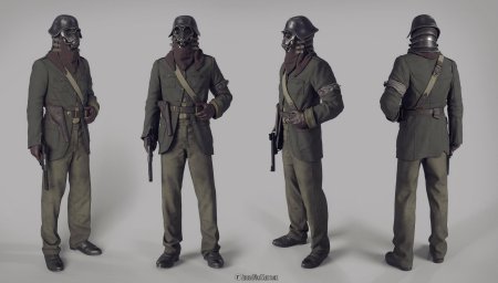 Дизельпанк униформа солдат