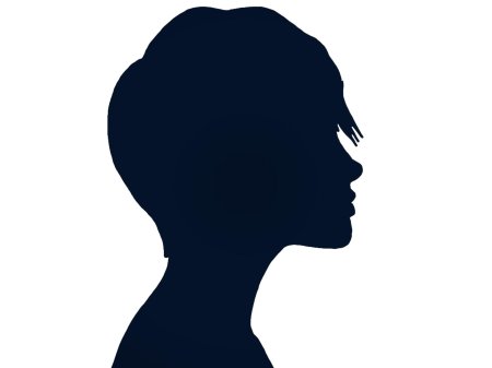 Силуэт лица женщины
