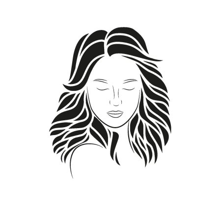 Женское лицо вектор