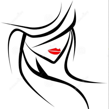 Силуэт женского лица