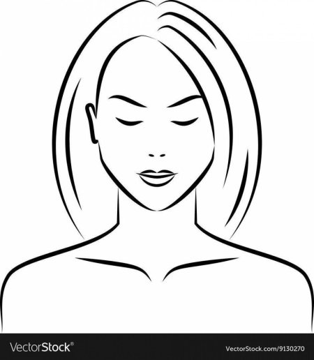 Лицо женское рисунок